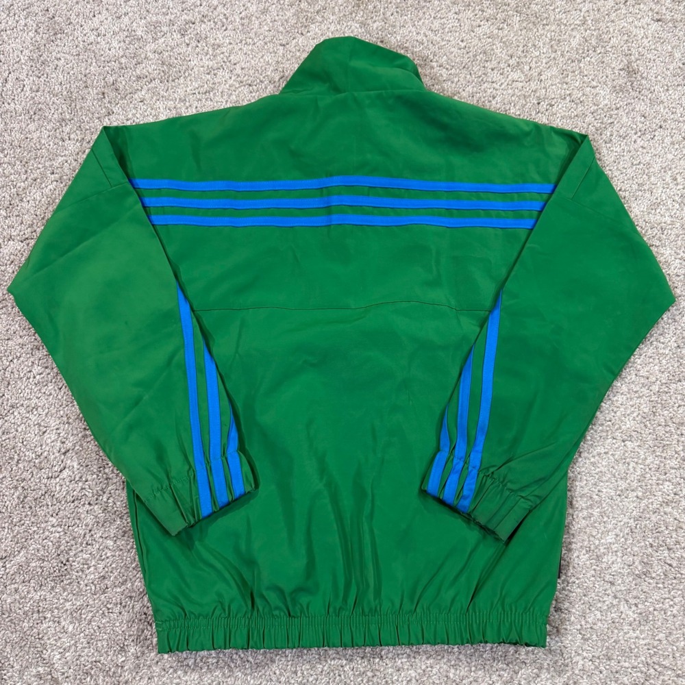 Adidas x LEGO Windbreaker Anorak Boys XS Green Blue WIND.RDY Jacket Quarter Zip - Picture 10 of 10